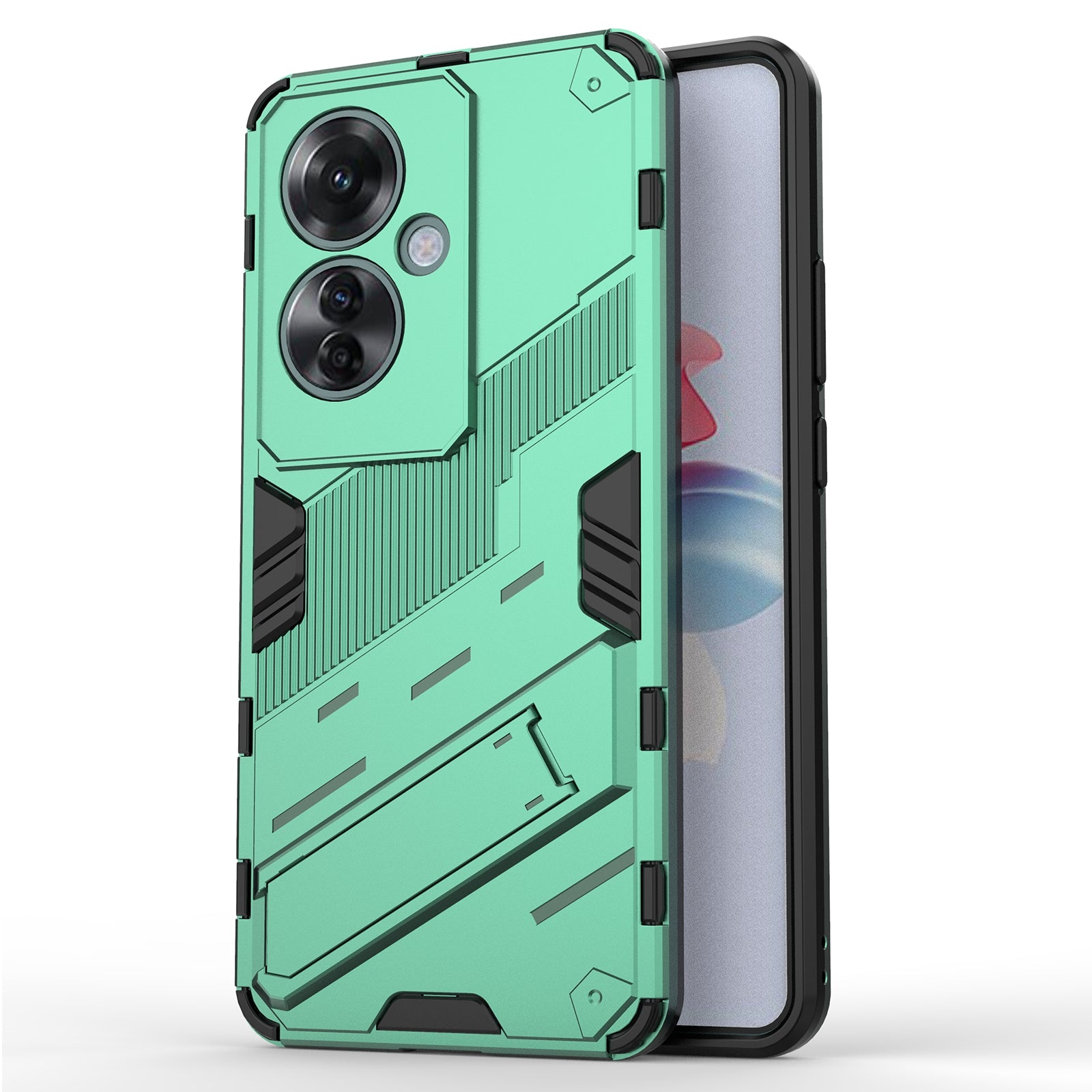 For Oppo Reno11 F 5G Kickstand Case PC+TPU Shockproof Hybrid Phone Cover For Oppo Reno11 F 5G Kickstand Case PC+TPU Shockproof Hybrid Phone Cover